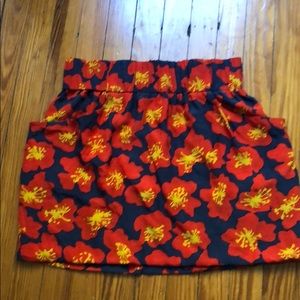 Anthropologie Dolce Vita Wide Waistband silk Skirt